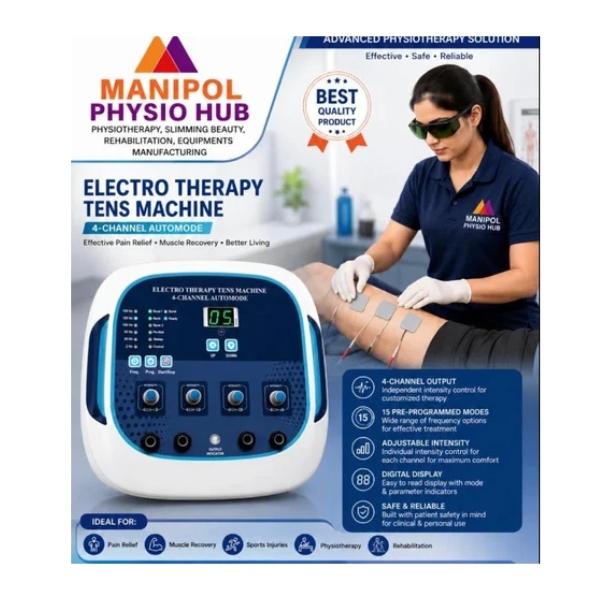 4 Channel Electro Therapy TENS Machine for Pain Relief